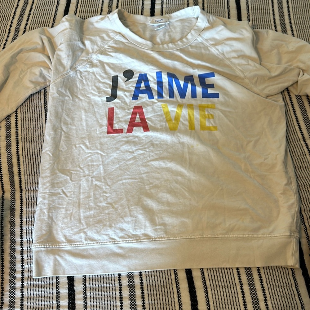 Clare V x Anthropologie sweatshirt